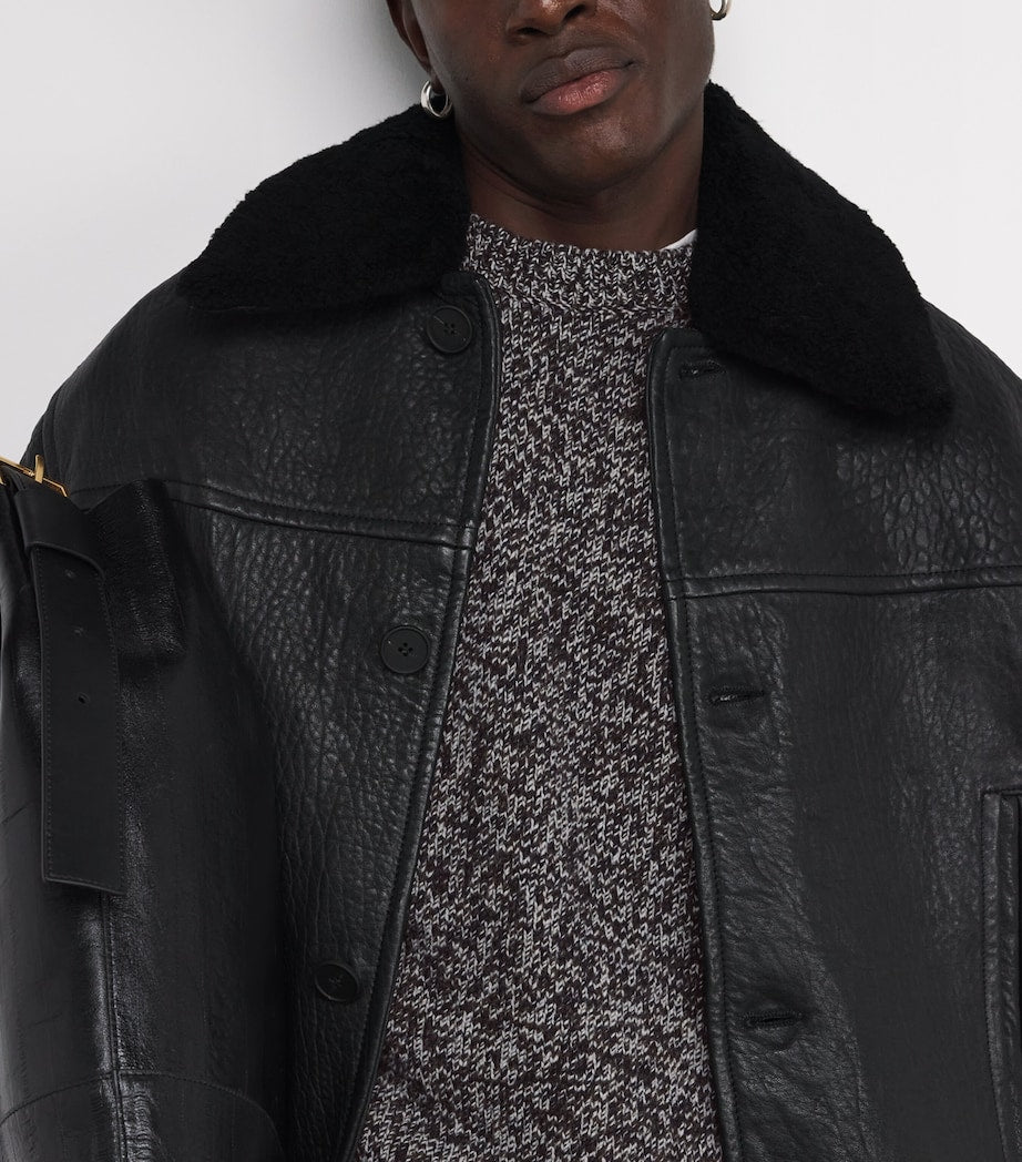 Navy Lambswool Hemyl Sweater