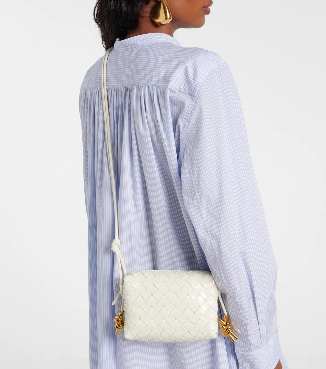 Bottega Veneta - حقيبة كروس بودي لوب ميني جلد