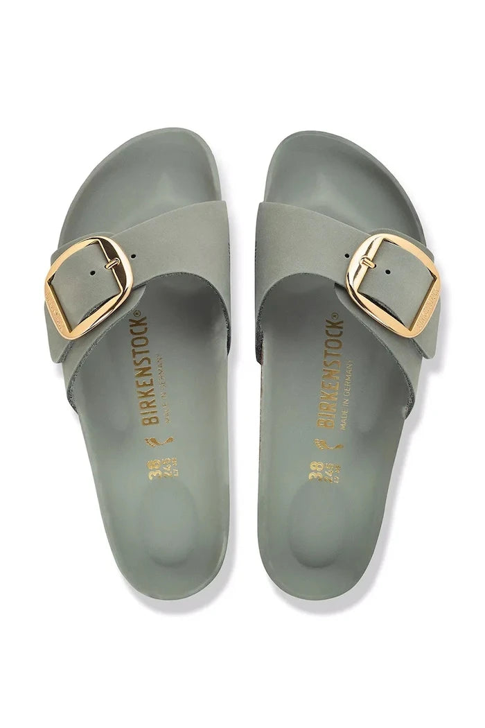 Birkenstock Kadın Deri Terlik Madrid Big Buckle Oiled Leather