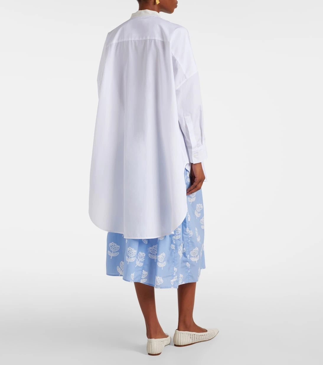 Marni - Tie-neck cotton shirt dress