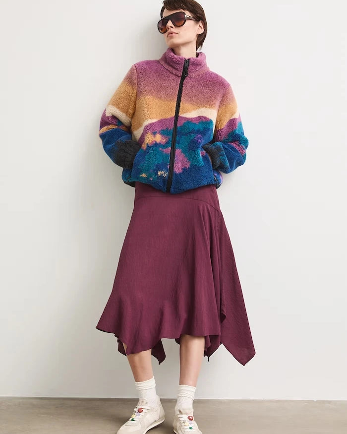 Medicine fermuarlı kadın polar sweatshirt