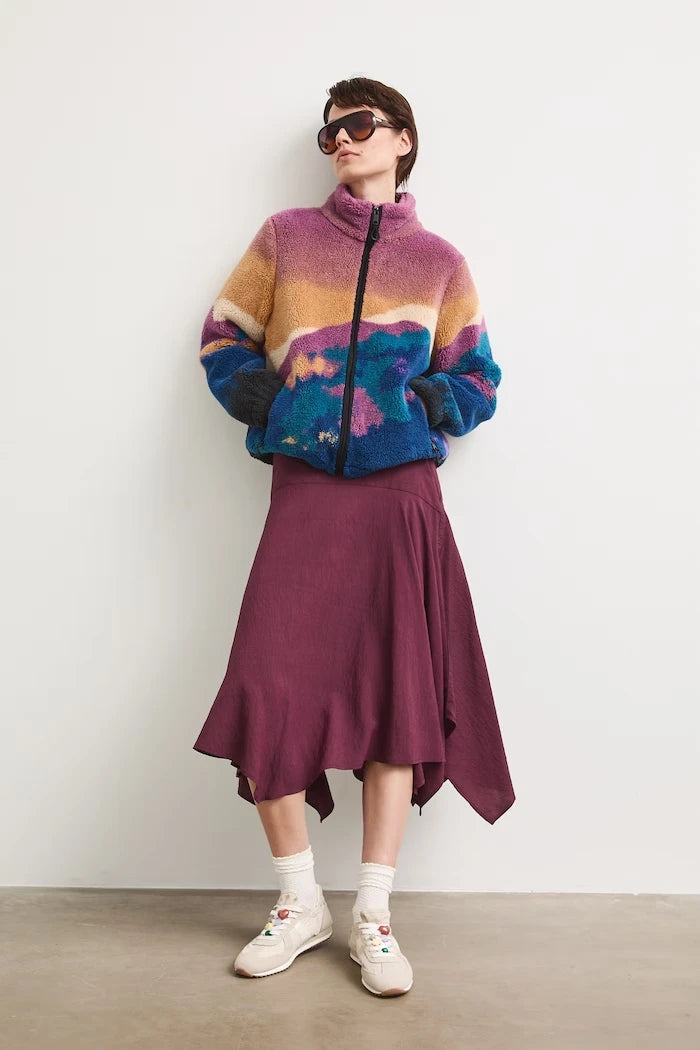 Medicine fermuarlı kadın polar sweatshirt