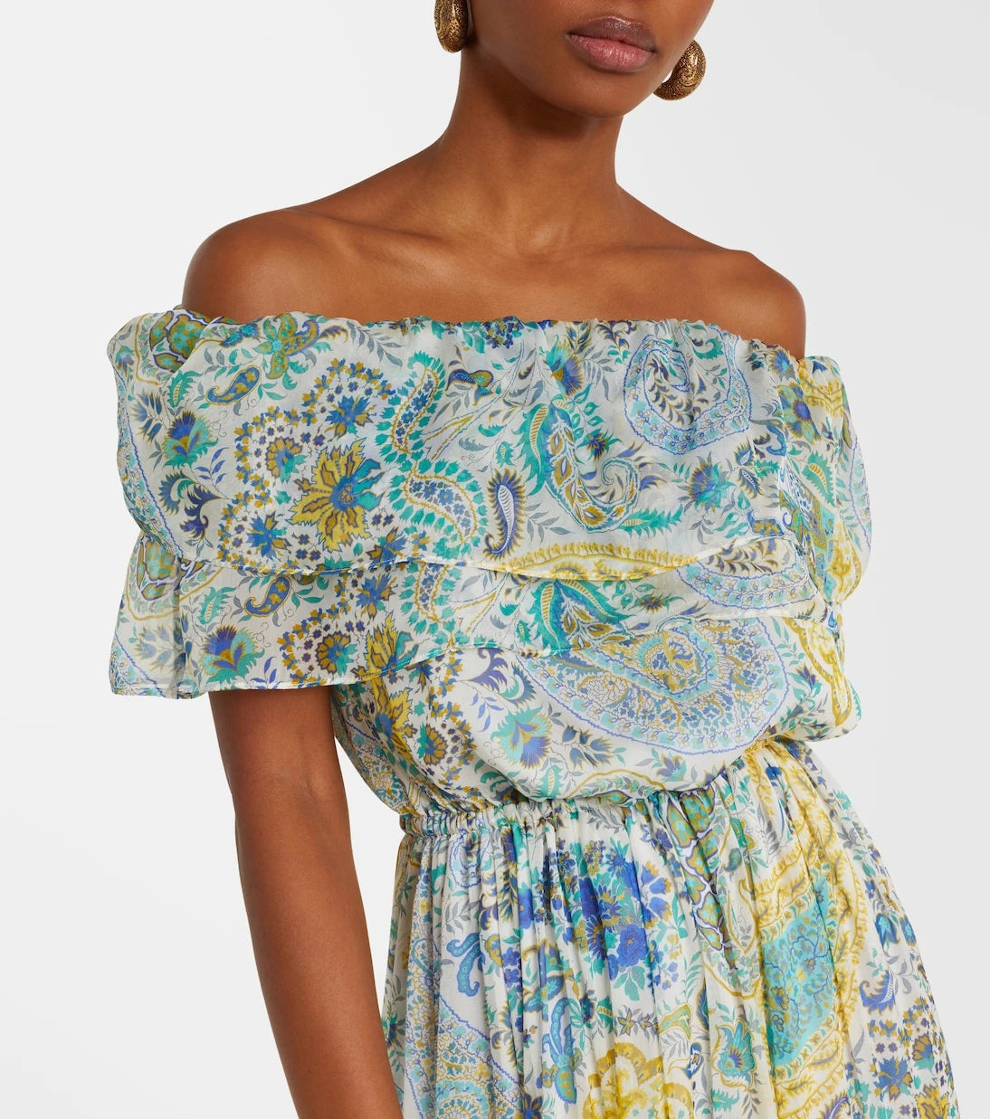 Etro - Paisley silk chiffon maxi dress