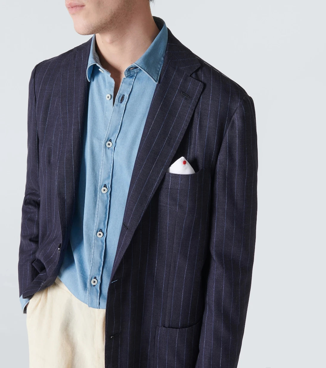 Kiton - Cashmere, silk, and linen tuxedo jacket