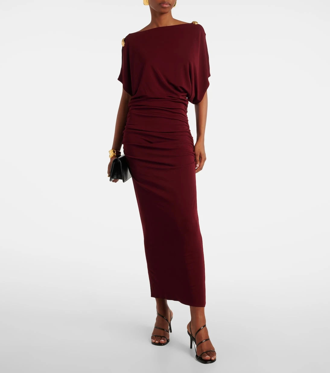 Altuzarra - Brina embellished draped jersey gown