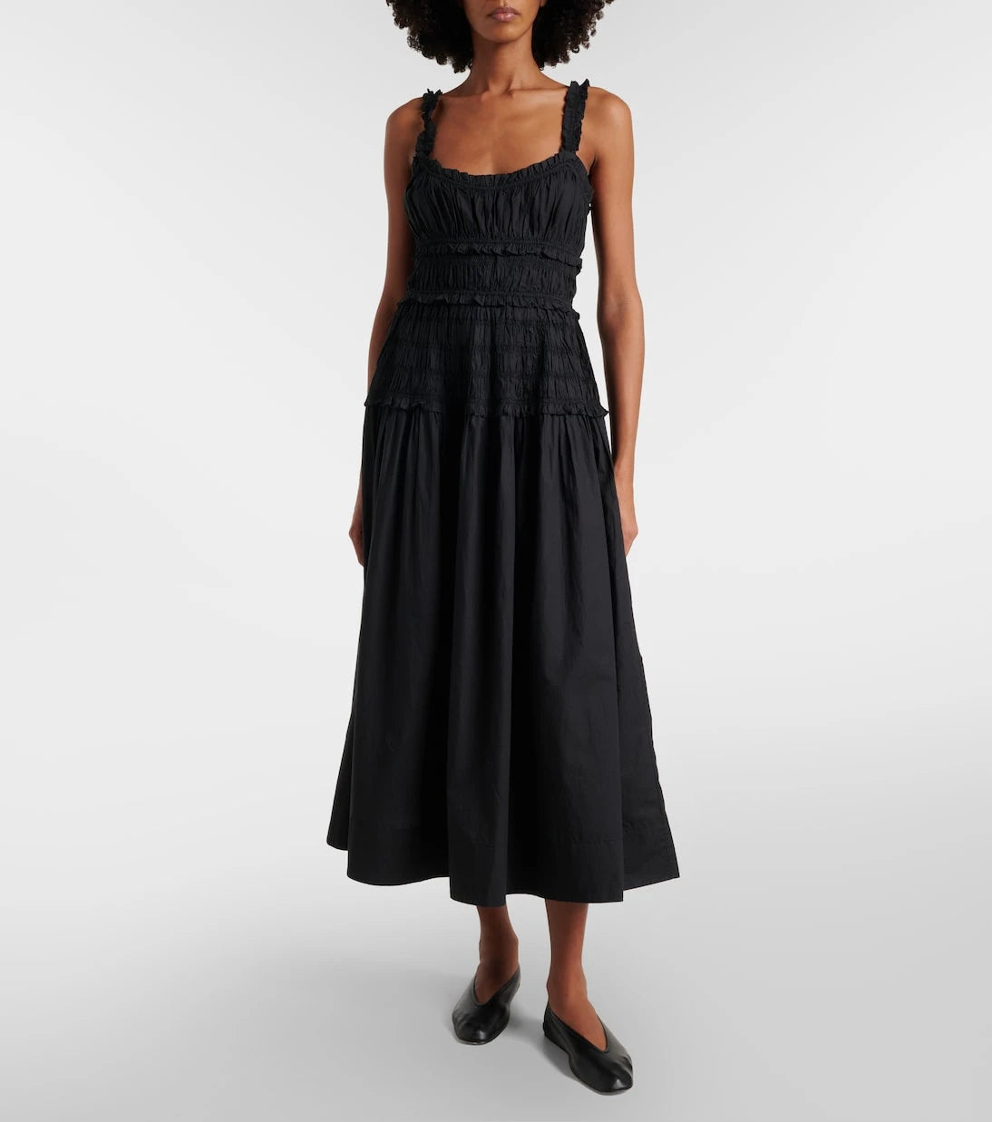 Dôen - Marianne cotton poplin midi dress