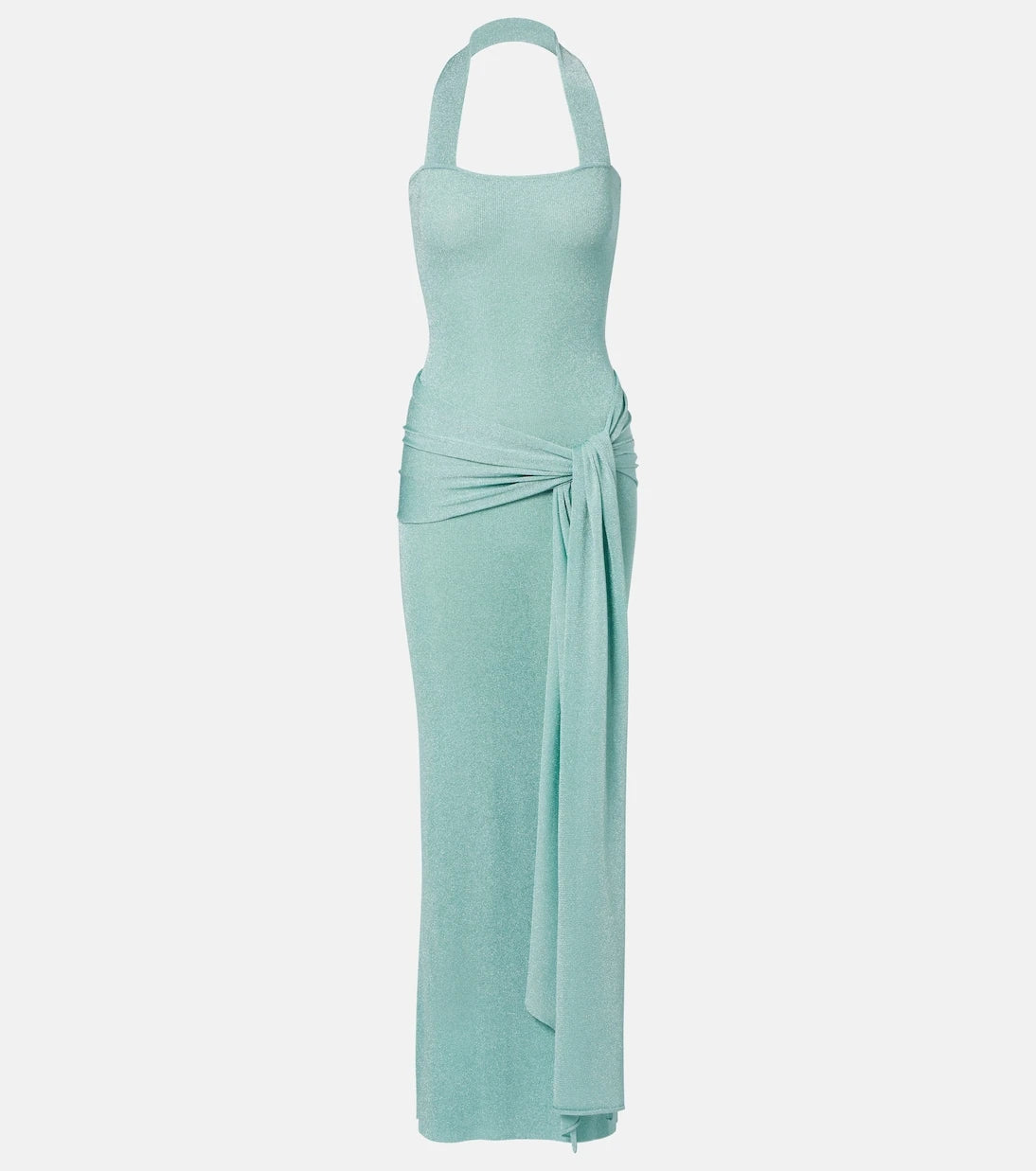 Aya Muse - Knitted lamé maxi dress
