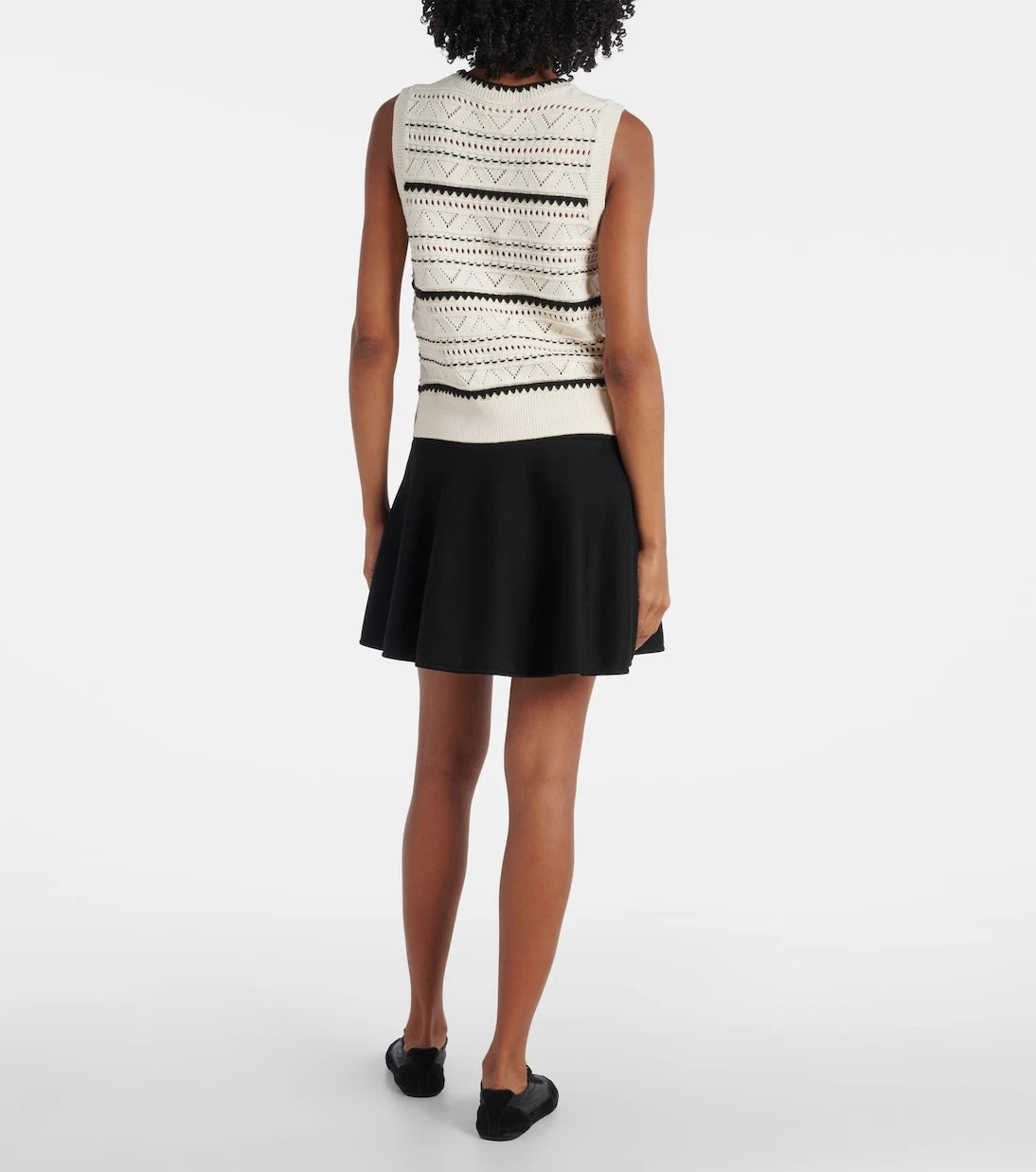 Varley - Athena pointelle cotton sweater vest