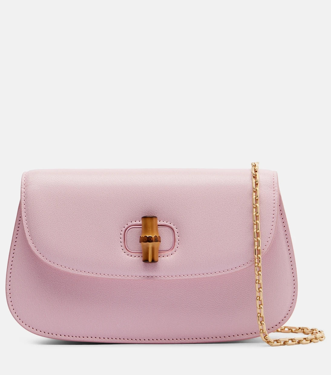 Gucci - Bamboo leather clutch