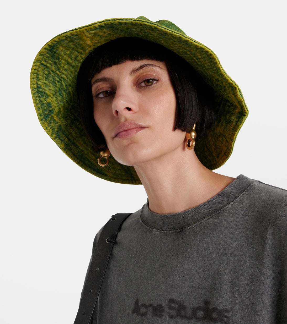 Acne Studios - Logo dyed denim bucket hat