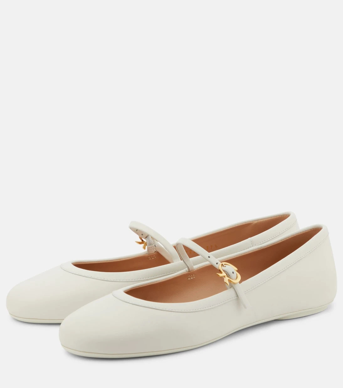 Gianvito Rossi - Carla leather Mary Jane flats