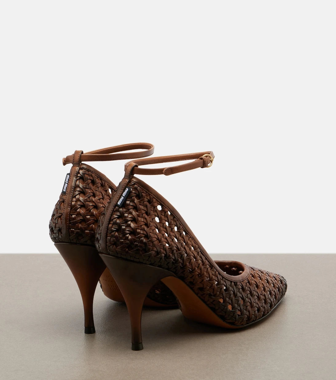 Miu Miu - Woven leather pumps