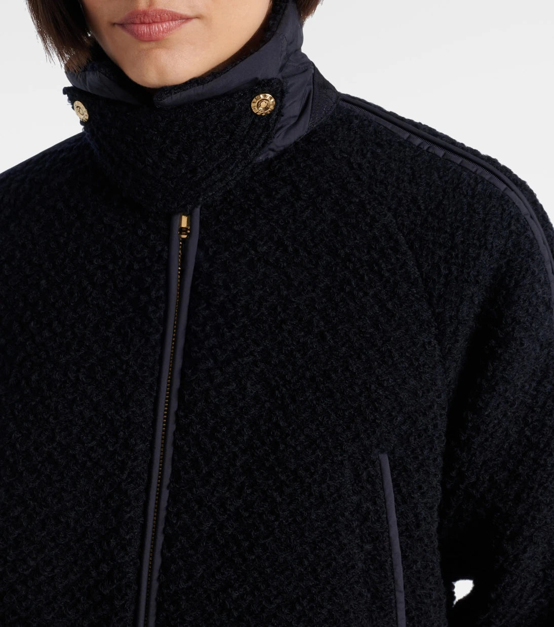 Moncler - Hooded virgin wool down jacket