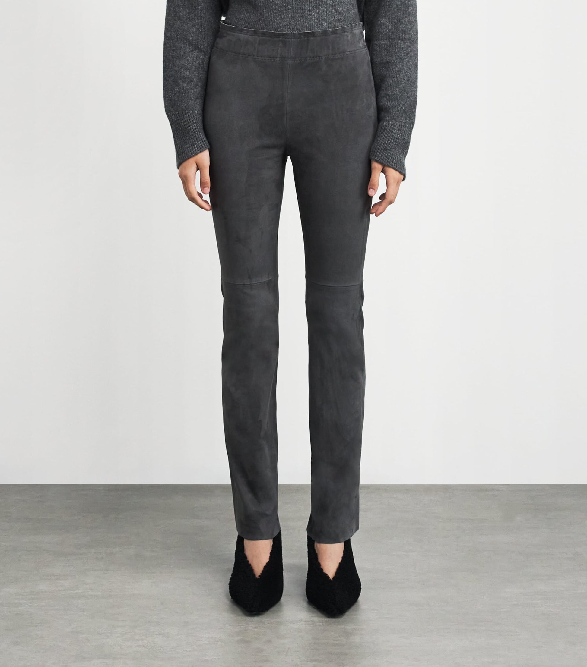 Suede Philine Straight Trousers