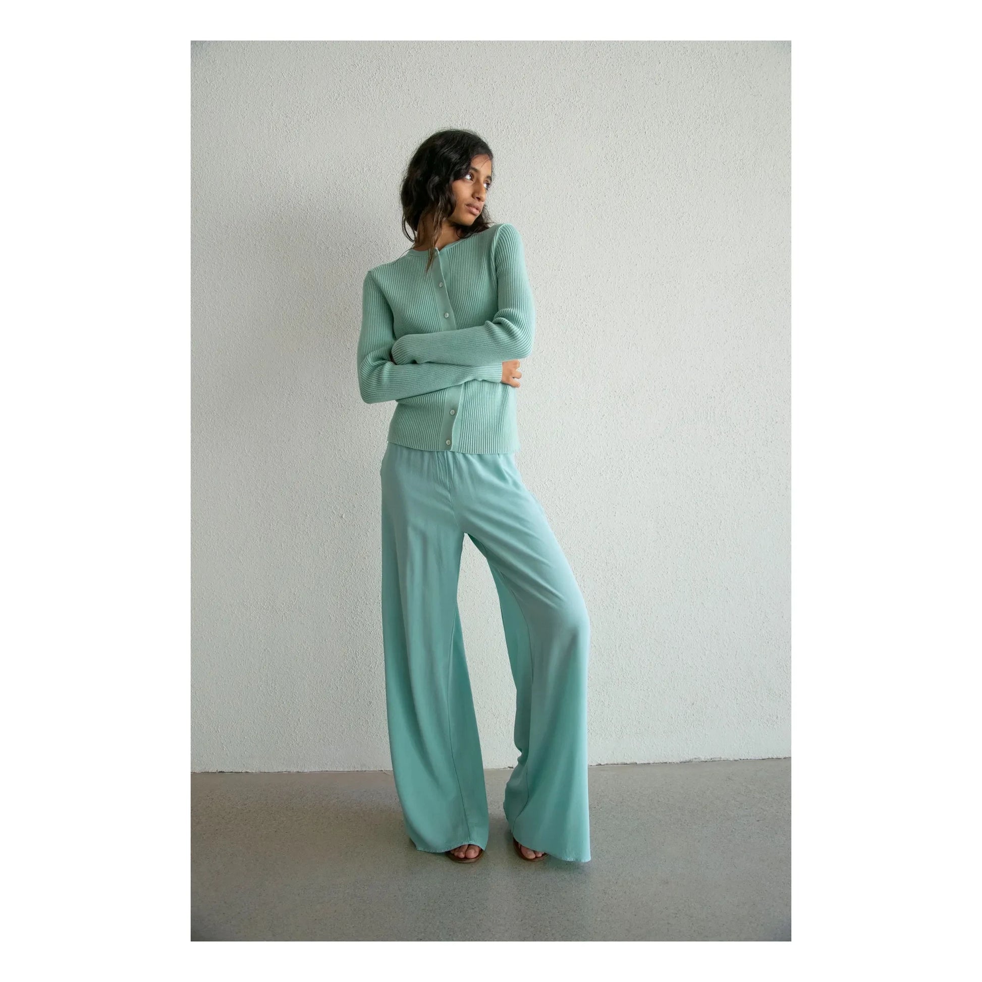 THEAVANT - Jazzdancer Silk Pants | Green water