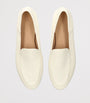 Dear Frances White Leather Gio Loafers