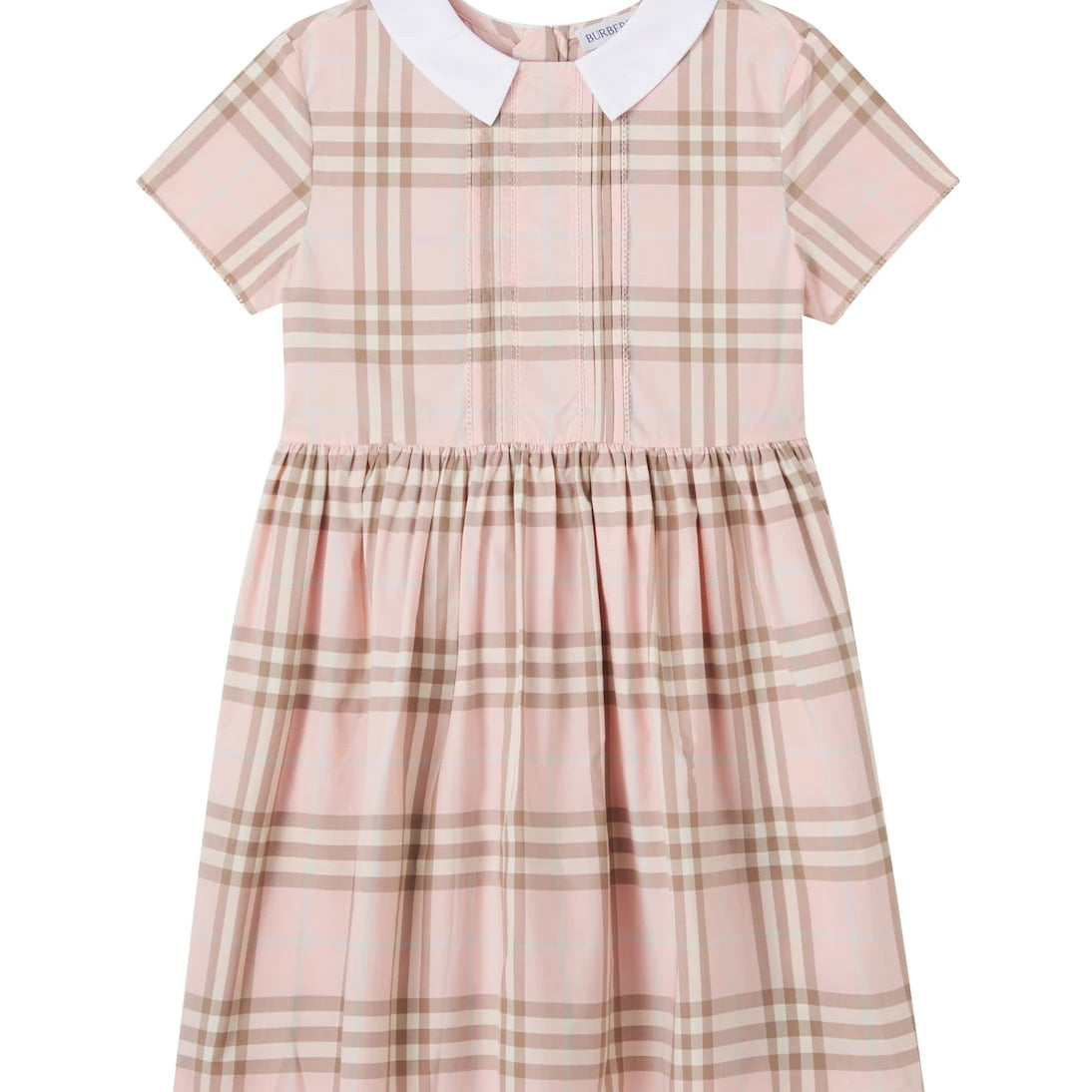 Burberry Kids - فستان من القطن بنقشة كاروهات بربري