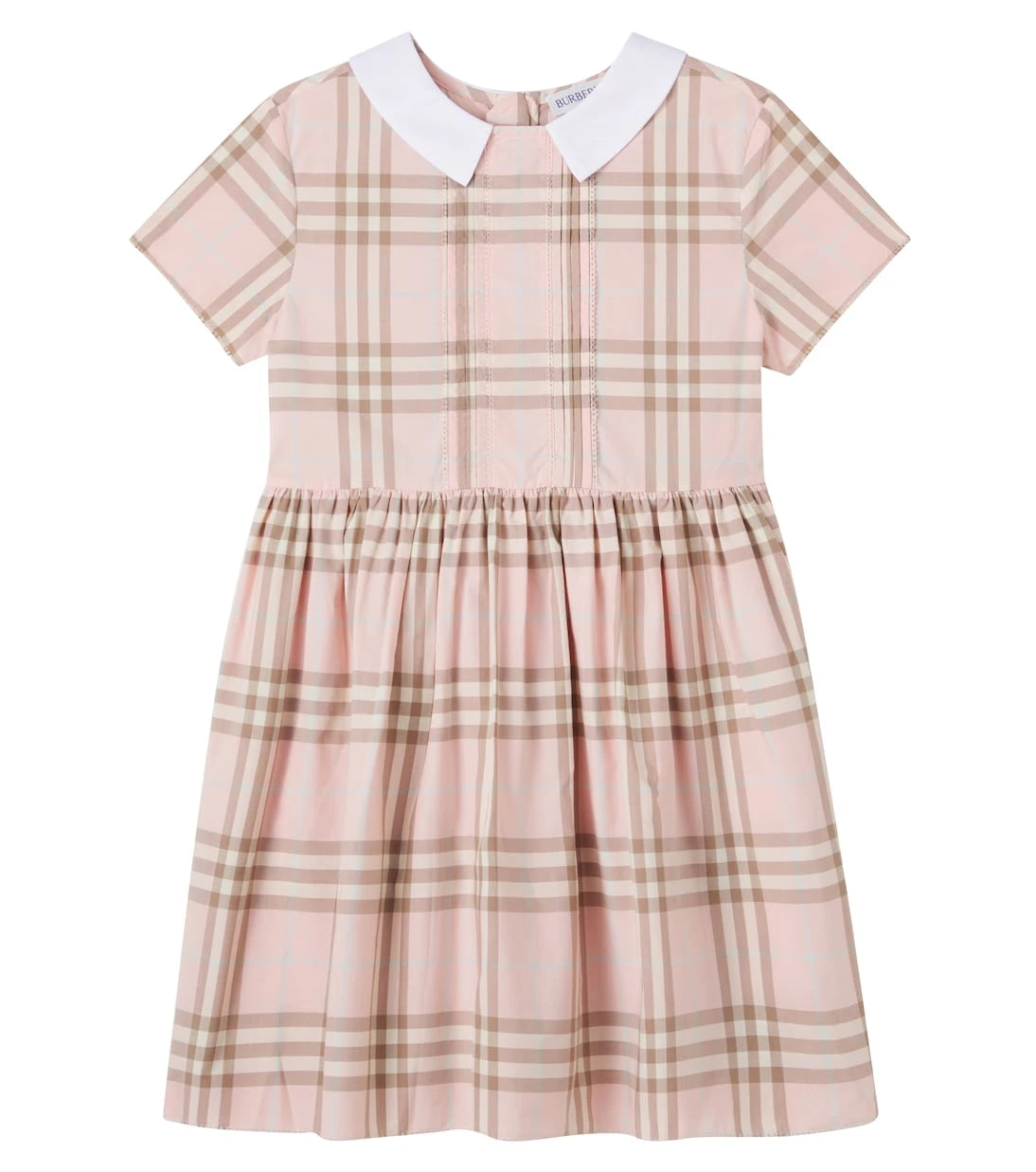 Burberry Kids - فستان من القطن بنقشة كاروهات بربري