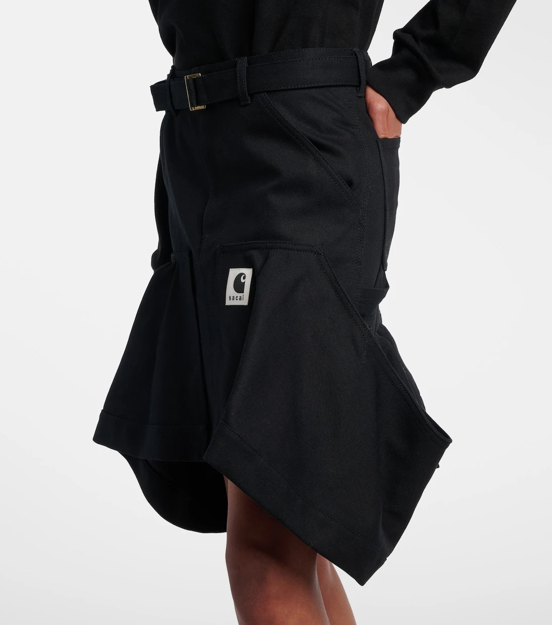 Sacai - x Carhartt cotton canvas miniskirt