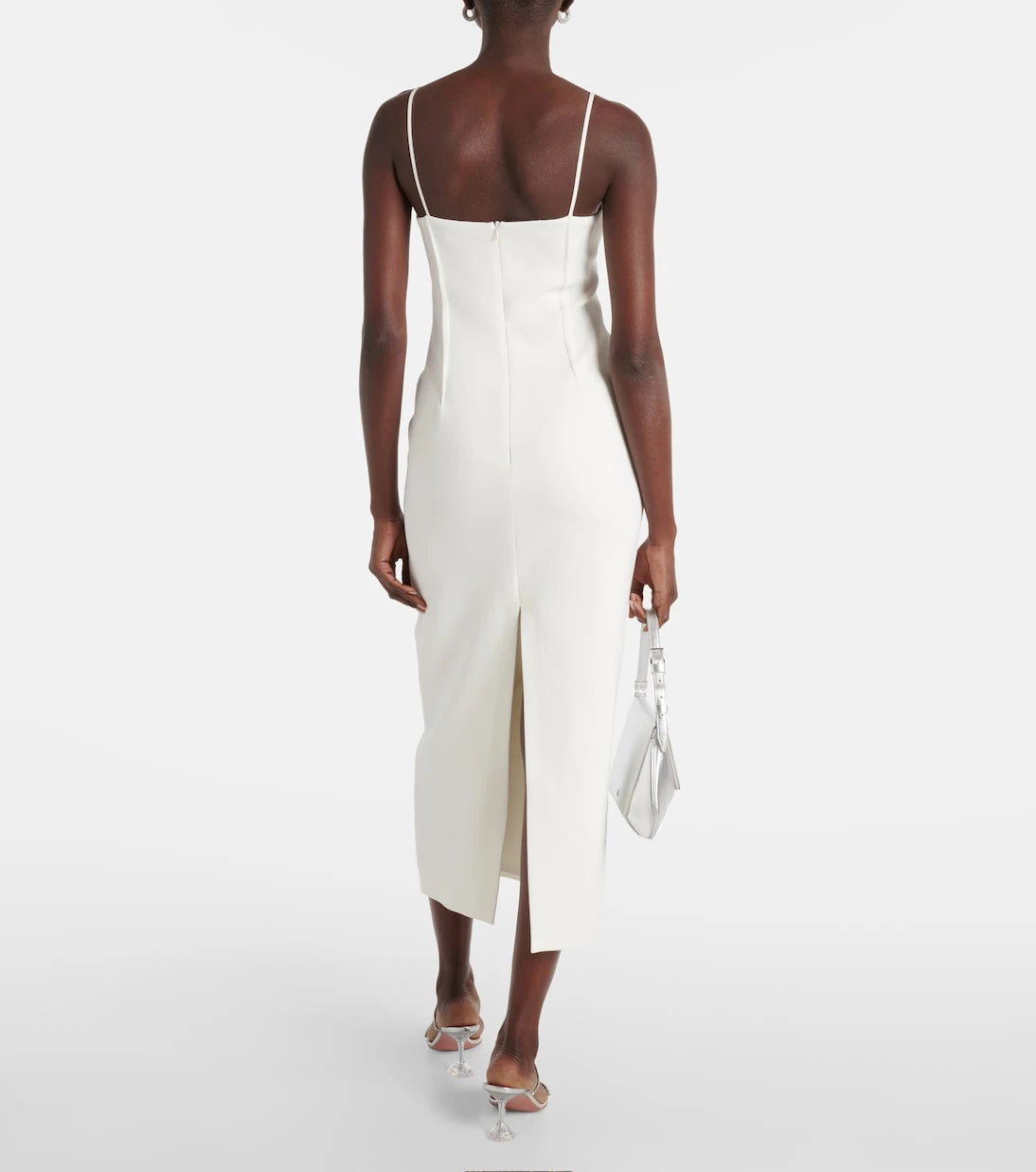 David Koma - Embellished cady midi dress