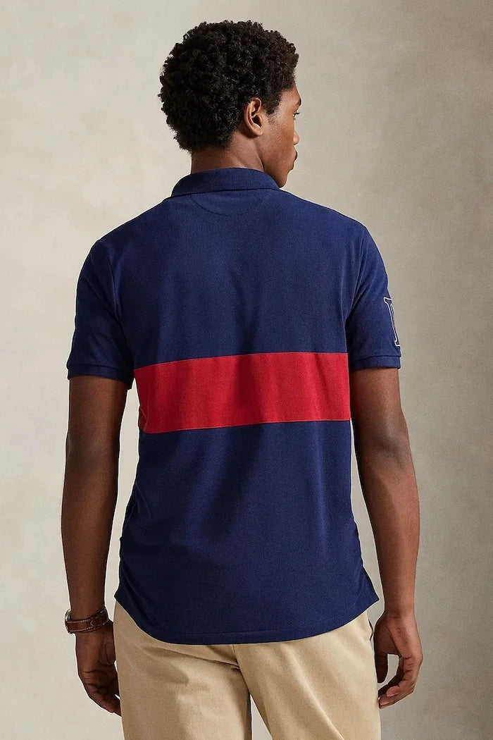 Памучна тениска с яка Polo Ralph Lauren