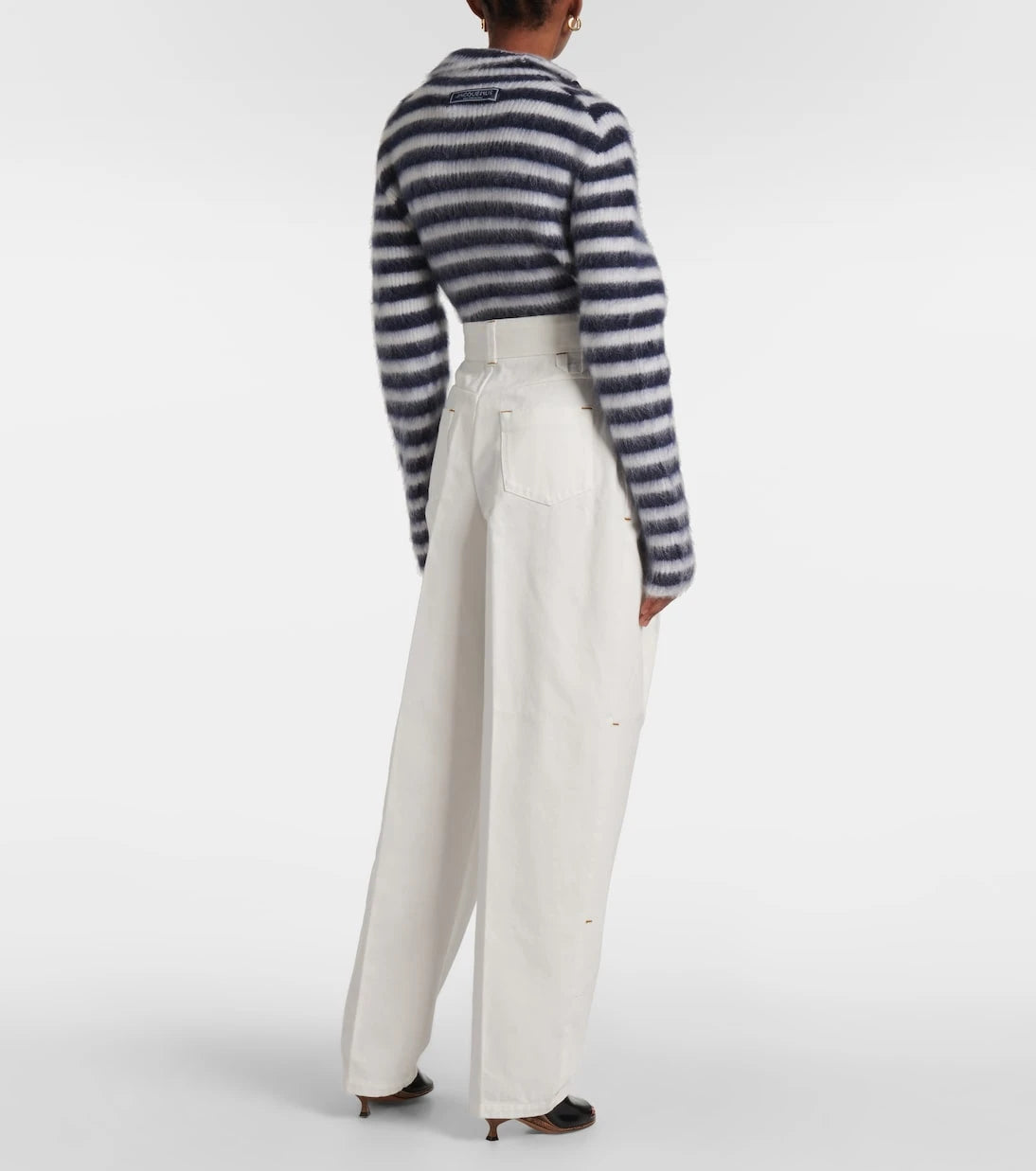 Jacquemus - بنطلون جينز Curzio De-Nîmes بقصّة عالية الخصر
