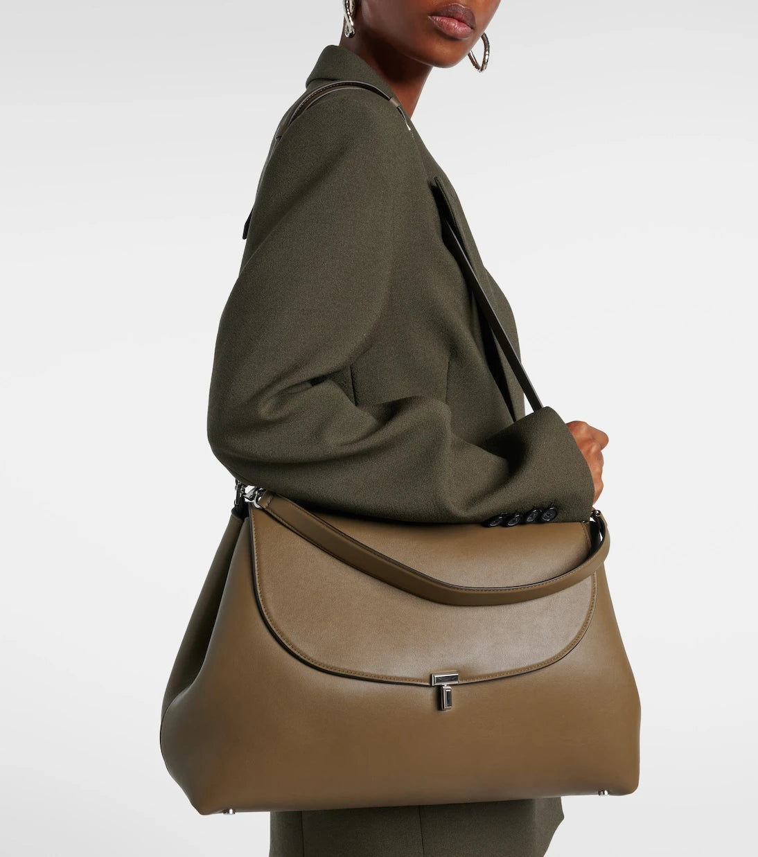 Toteme - T-Lock Medium leather shoulder bag