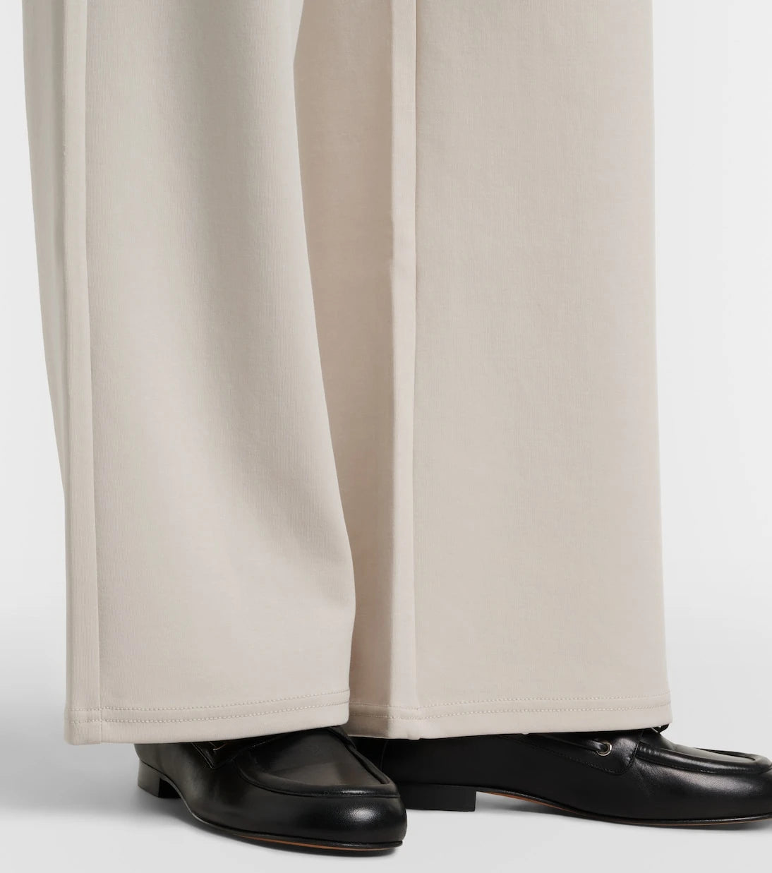 'S Max Mara - بنطلون بريوسو بقصة أرجل واسعة من مزيج القطن