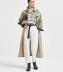 Brunello Cucinelli Beige Water-Resistant Trench Coat