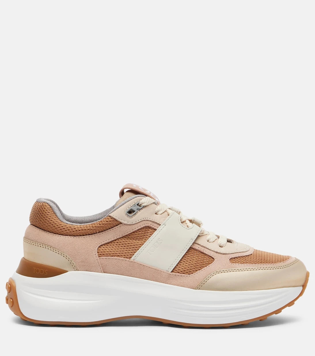 Tod's - Leather-trimmed sneakers