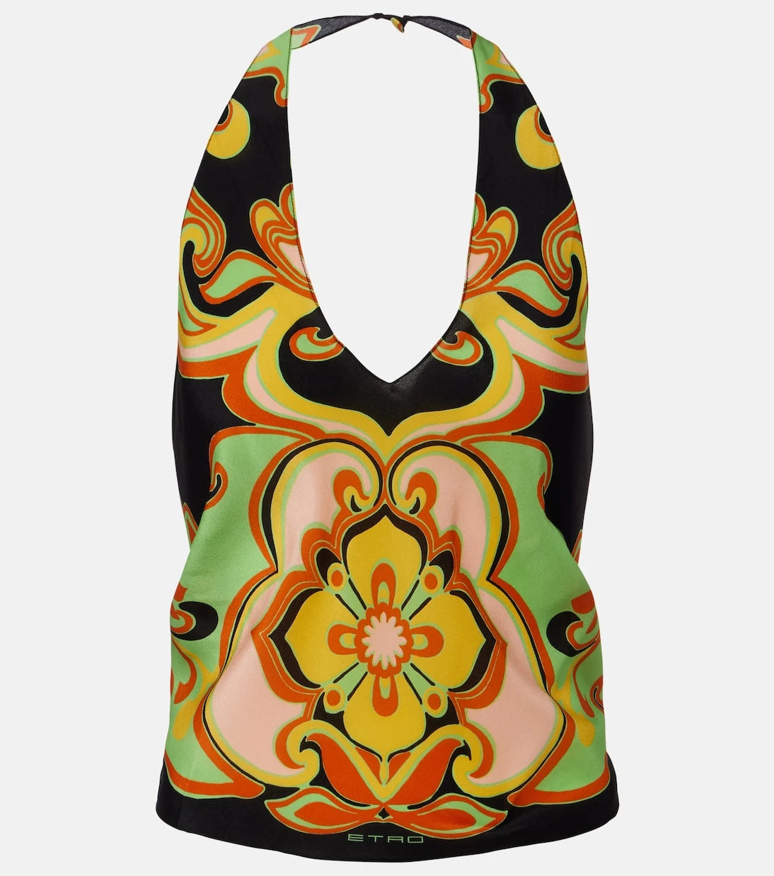 Etro - Floral silk top