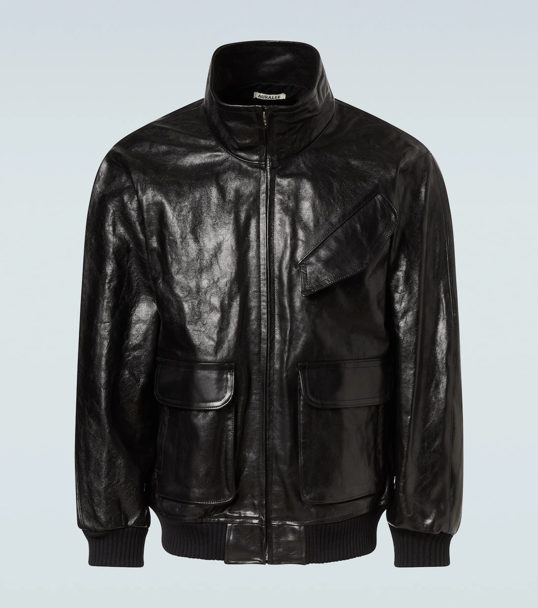 Auralee - Leather blouson jacket