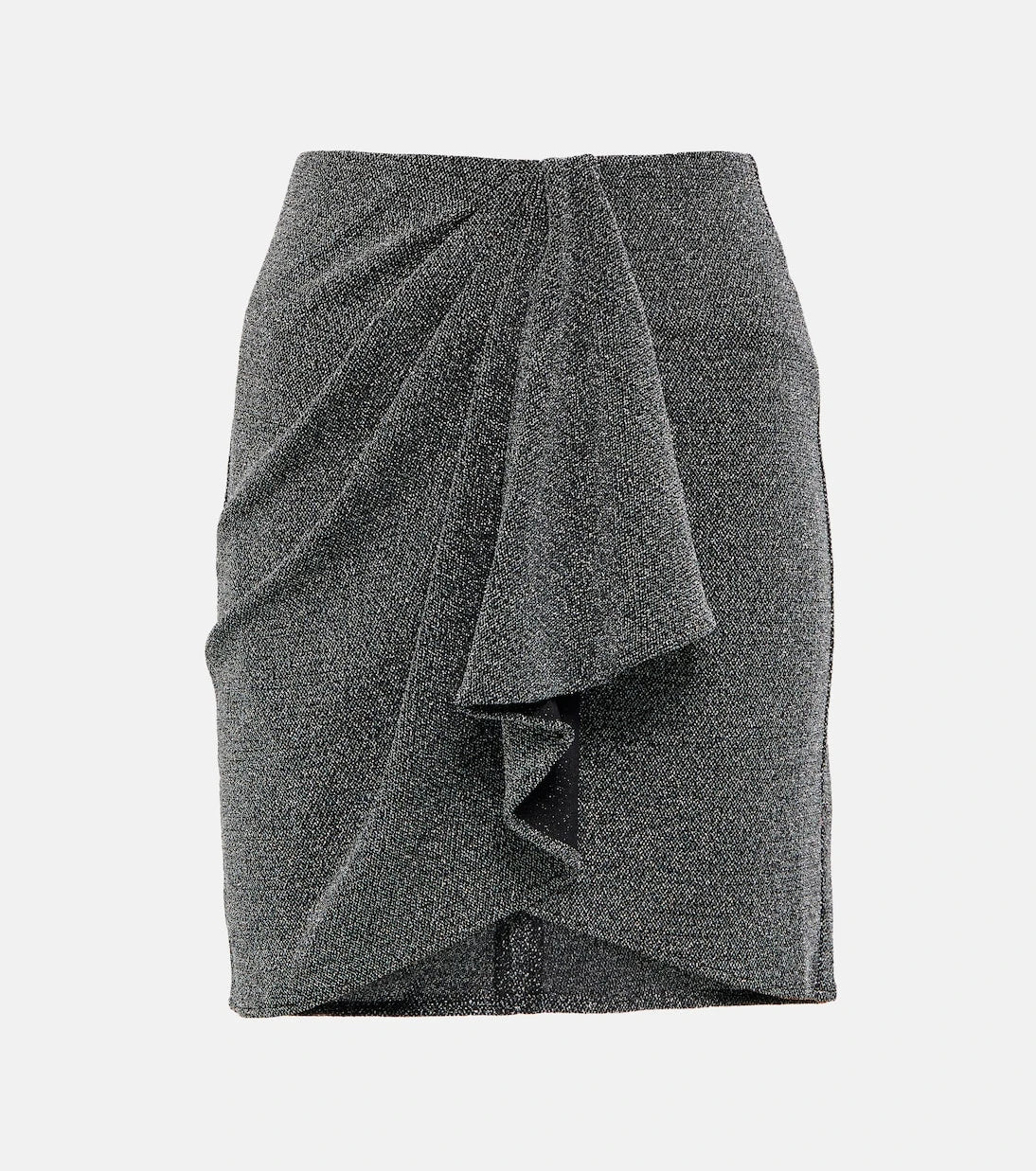 Marant Etoile - Bergen Lurex® jersey ruffled miniskirt