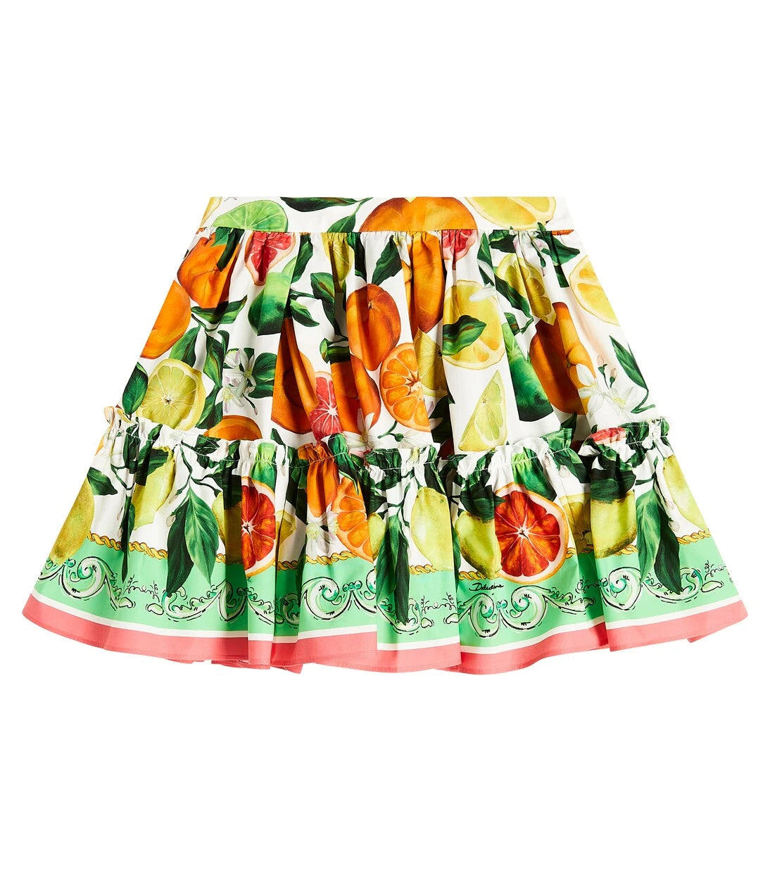 Dolce&Gabbana Kids - Printed cotton skirt
