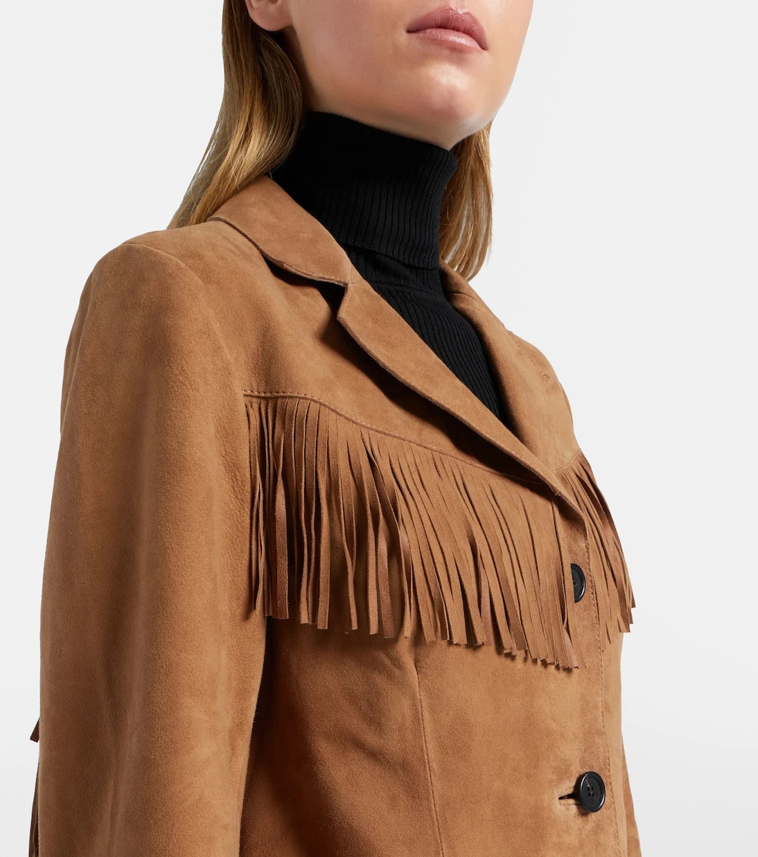 Rixo - Fringed suede jacket