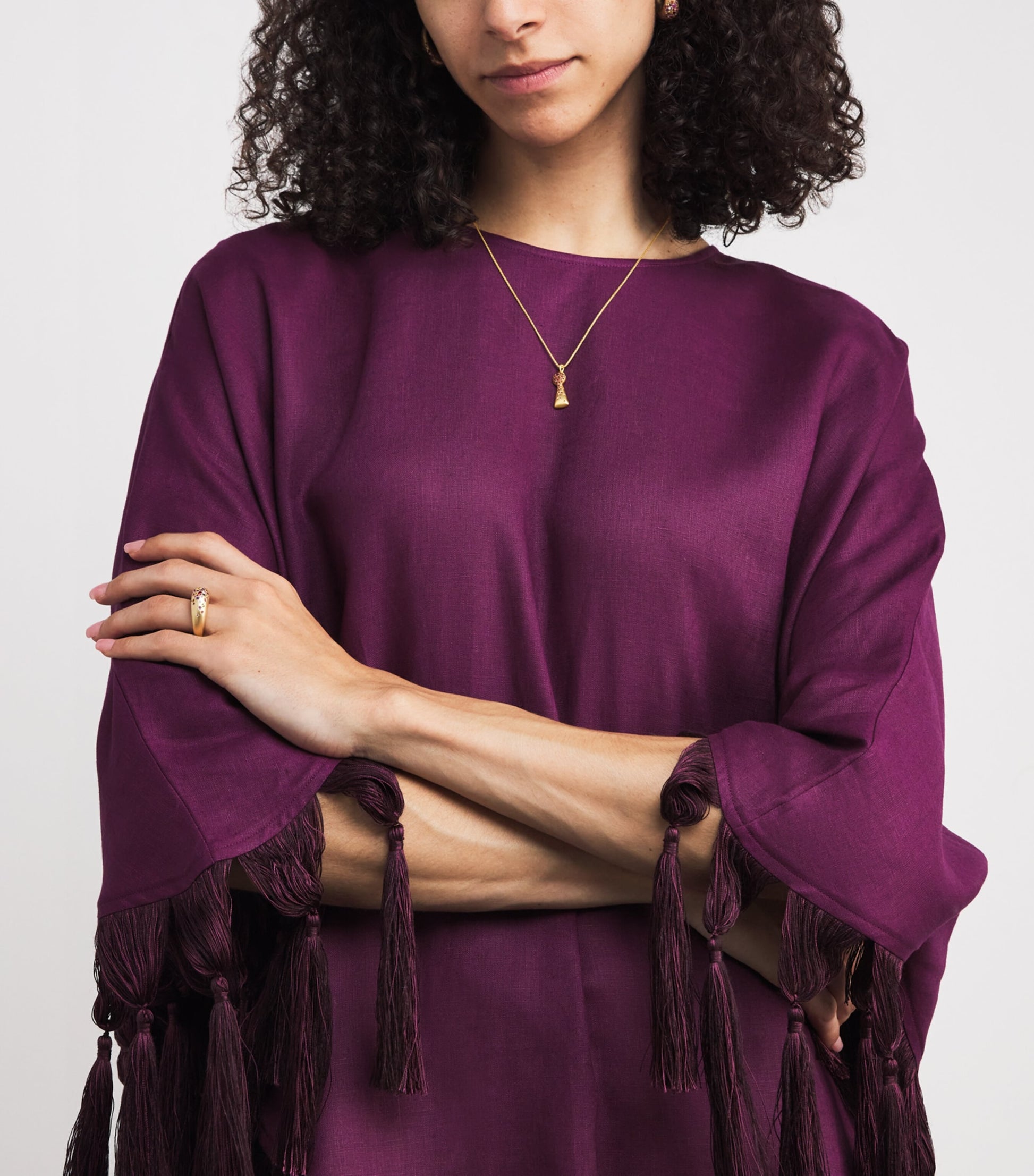 Yellow Gold and Sapphire Unlock Happiness Necklace