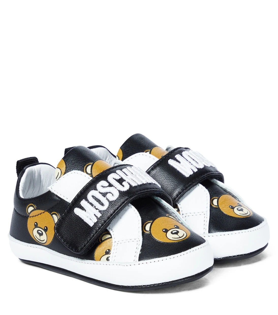 Moschino Kids - Baby leather sneakers