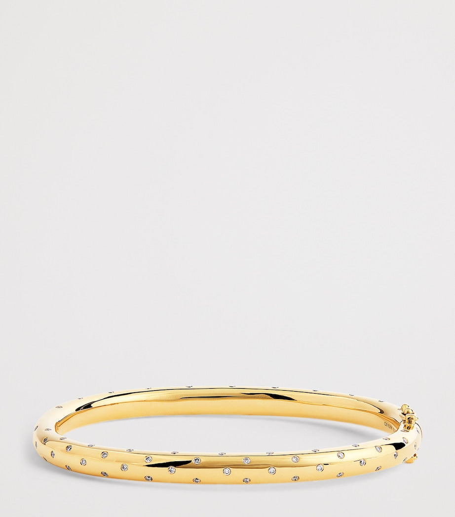 Yellow Gold and Diamond Cosmo Orion Bangle