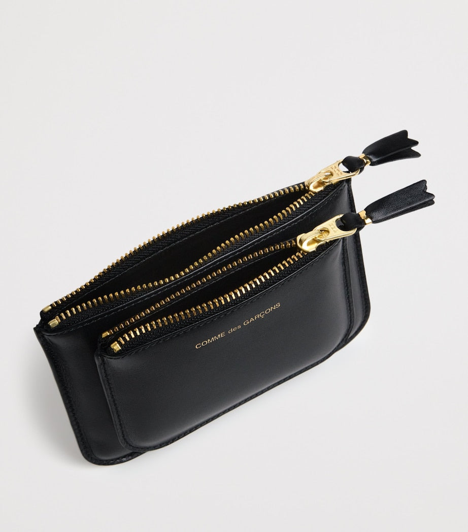 Comme Des Garçons Wallet Medium Leather Logo Wallet