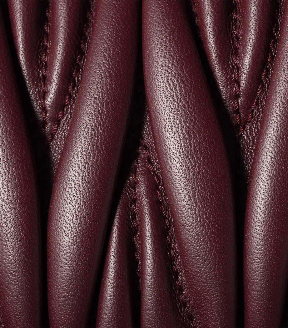Matelassé Leather Pouch