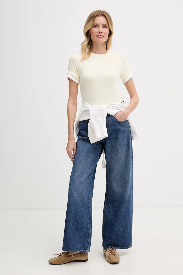 Calvin Klein Jeans wide leg kadın kot pantolon