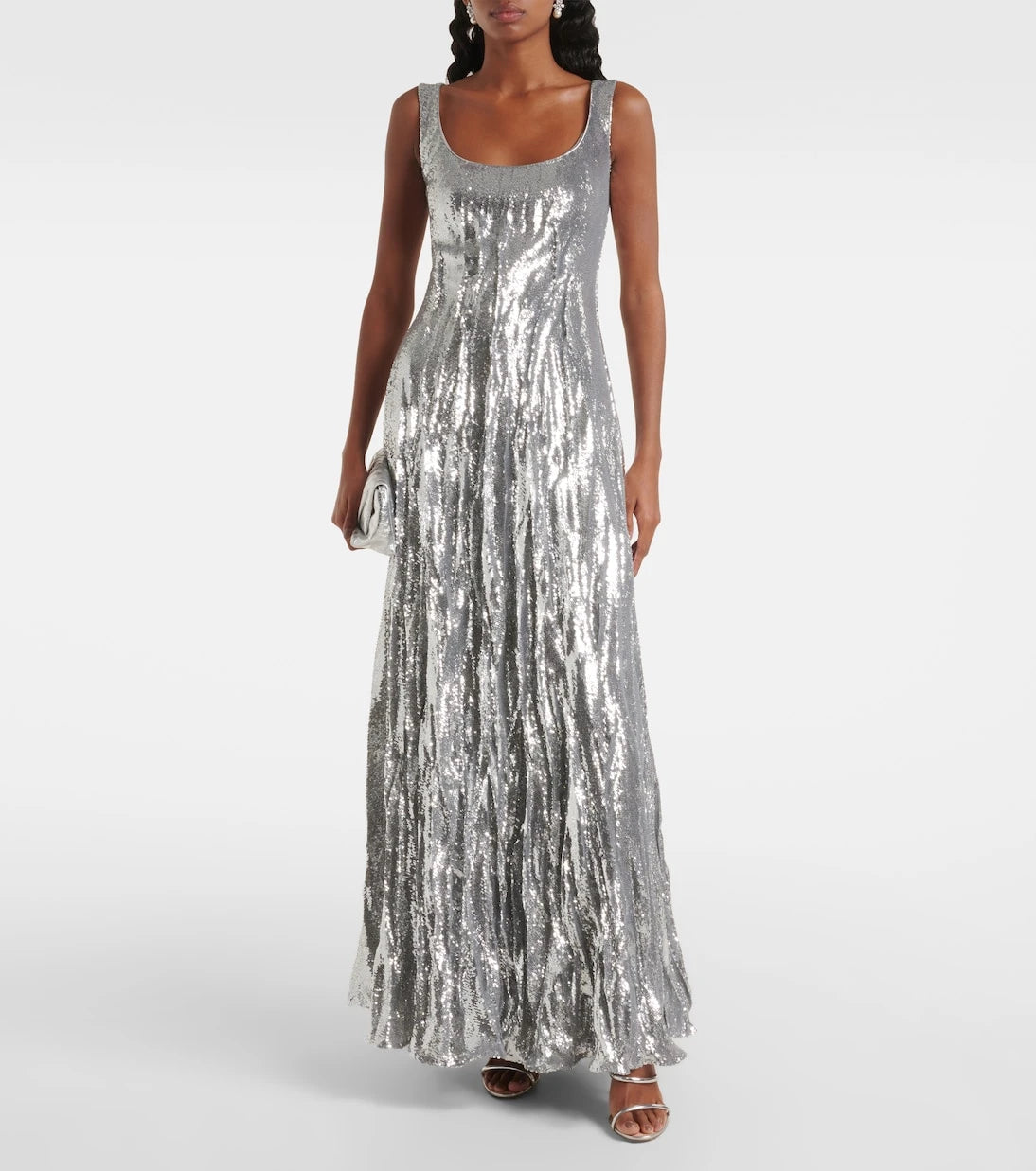 Marmar Halim - Sequined silk-blend gown