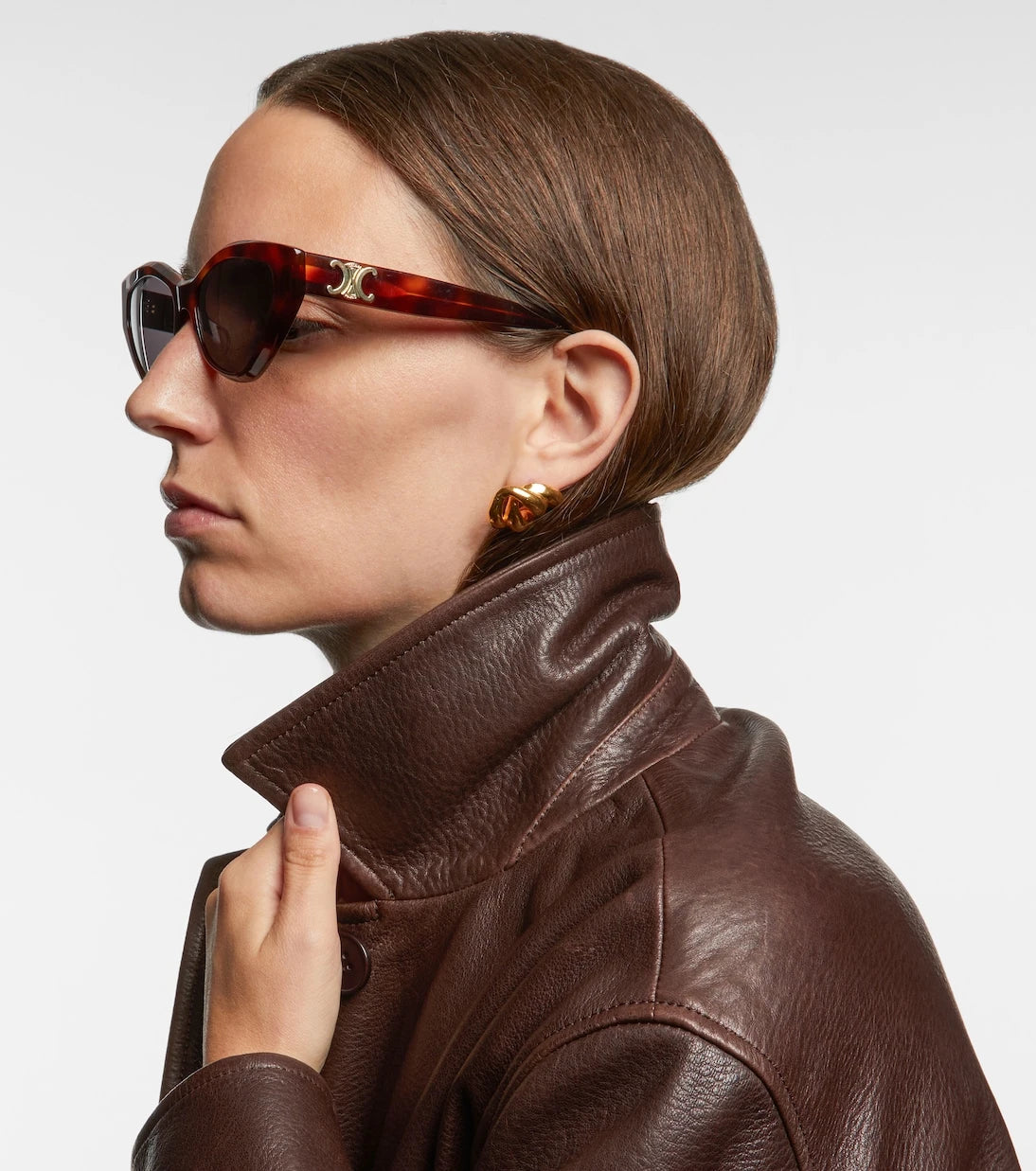 Celine Eyewear - Triomphe cat-eye sunglasses