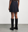Wool-Blend Pleated Mini Skirt