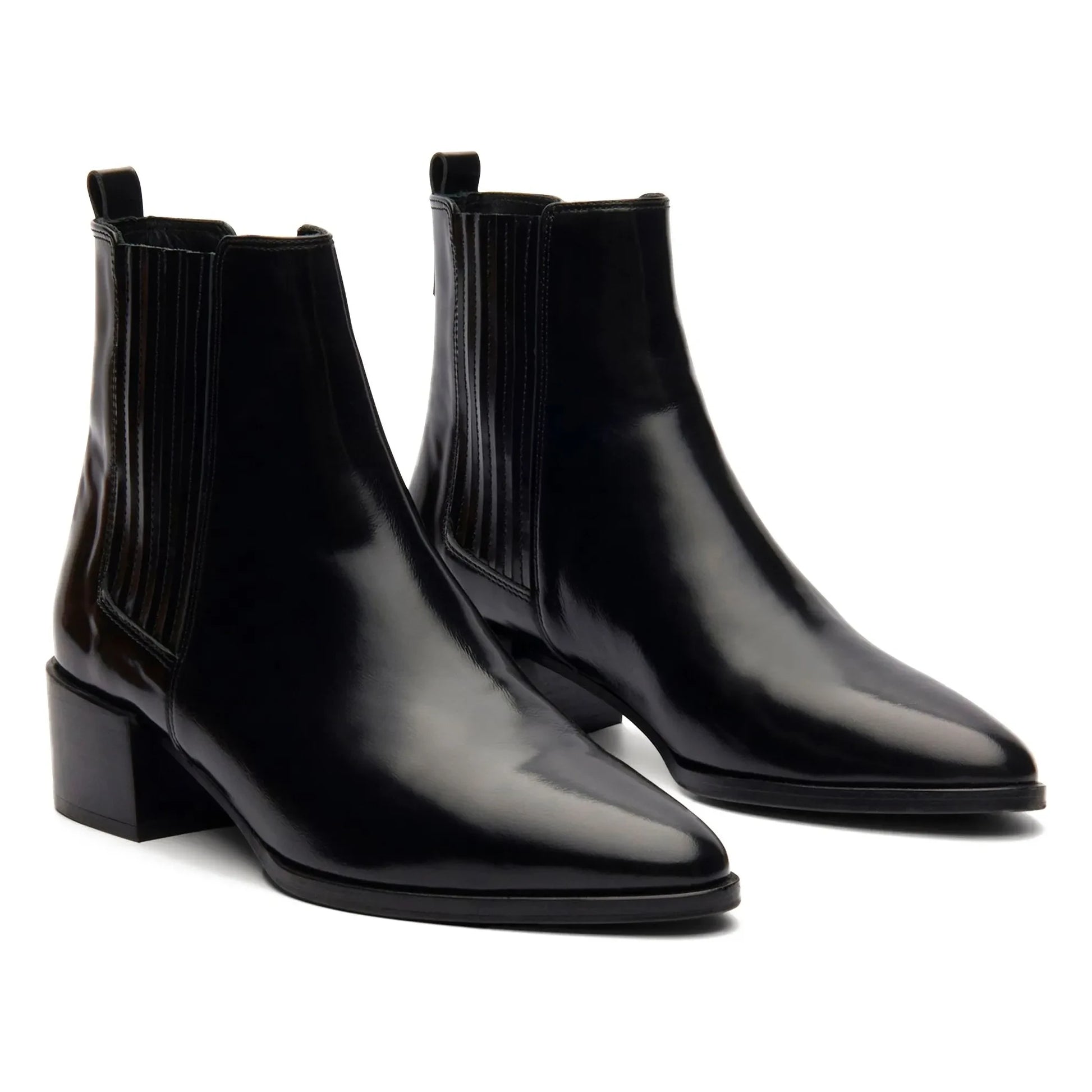 Rivecour - n°408 Glacé Leather Boots | Black