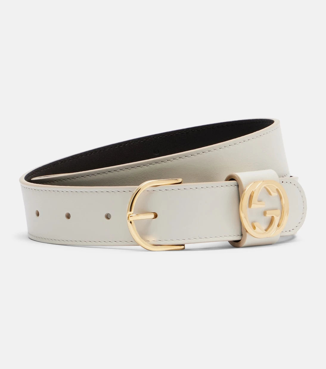Gucci - Interlocking G leather belt