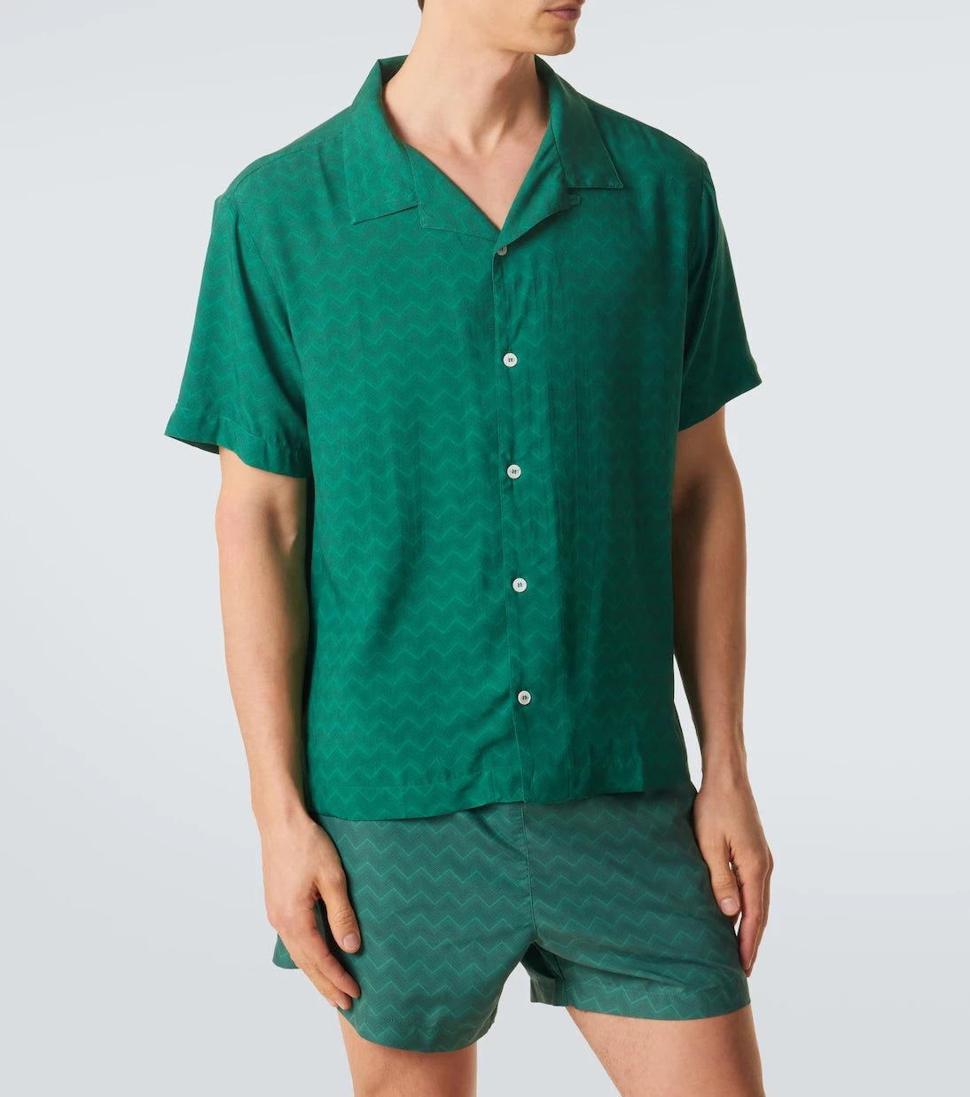 Missoni - Zigzag bowling shirt