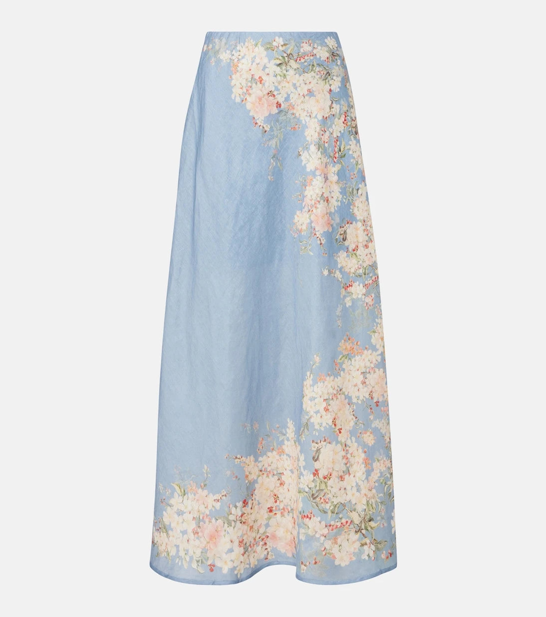 Zimmermann - Cascadian floral linen maxi skirt