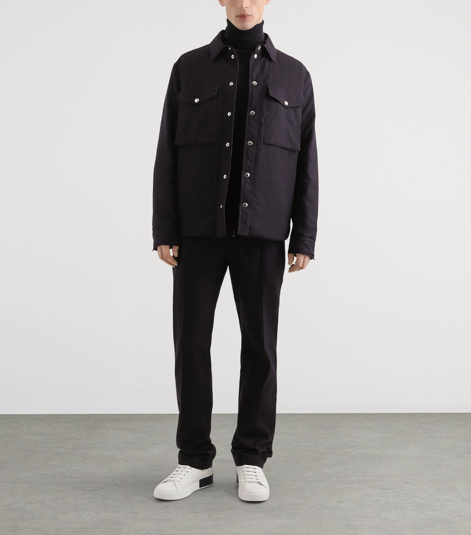 Dolce & Gabbana Multi Cotton-Blend Reversible Shirt Jacket