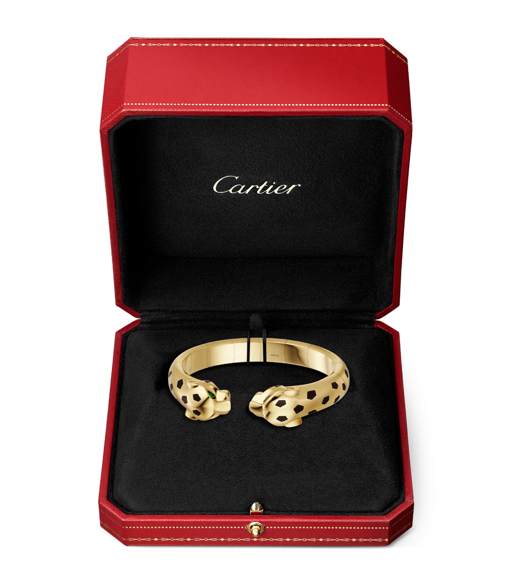 Yellow Gold, Tsavorite Garnet and Onyx Panthère de Cartier Bangle